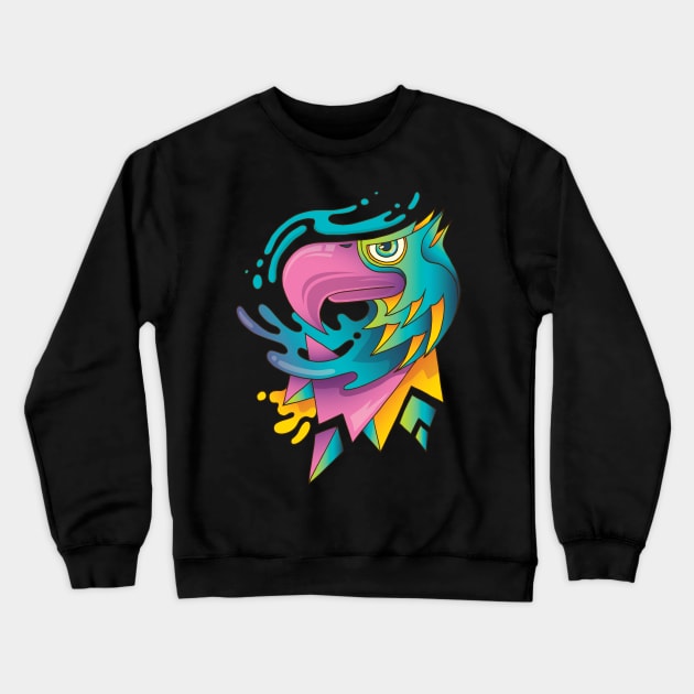 Seahawk Crewneck Sweatshirt by mobiiart